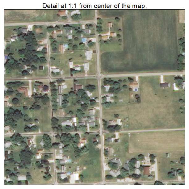 Wataga, Illinois aerial imagery detail