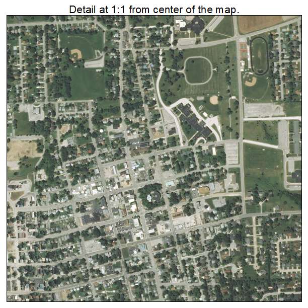 Waterloo, Illinois aerial imagery detail