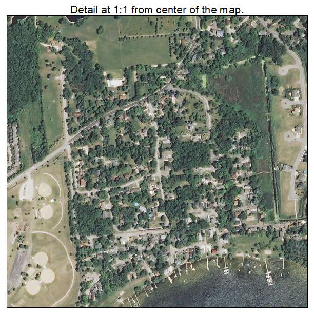 Wauconda, Illinois aerial imagery detail