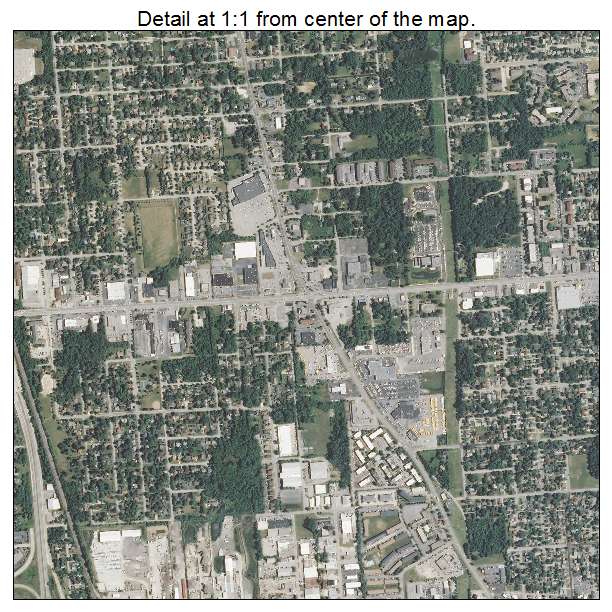 Waukegan, Illinois aerial imagery detail