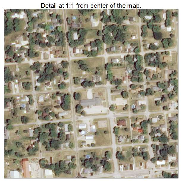 Waynesville, Illinois aerial imagery detail