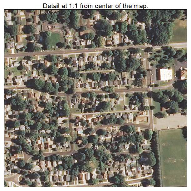 West Peoria, Illinois aerial imagery detail