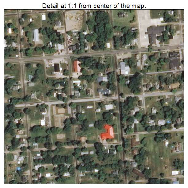 West Salem, Illinois aerial imagery detail