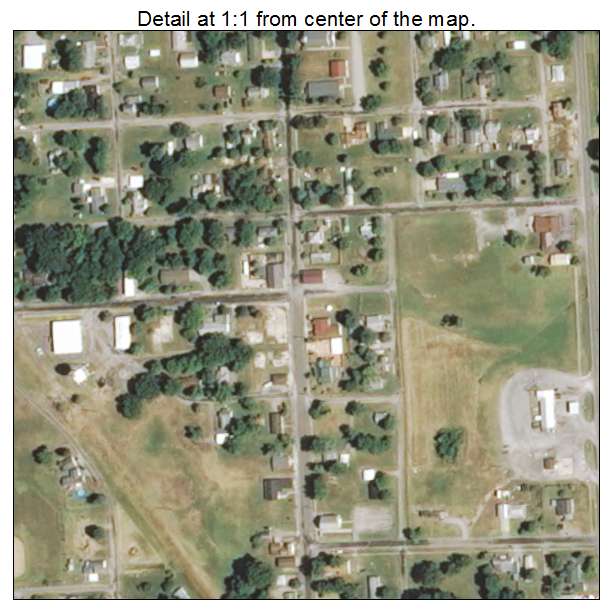 Willisville, Illinois aerial imagery detail