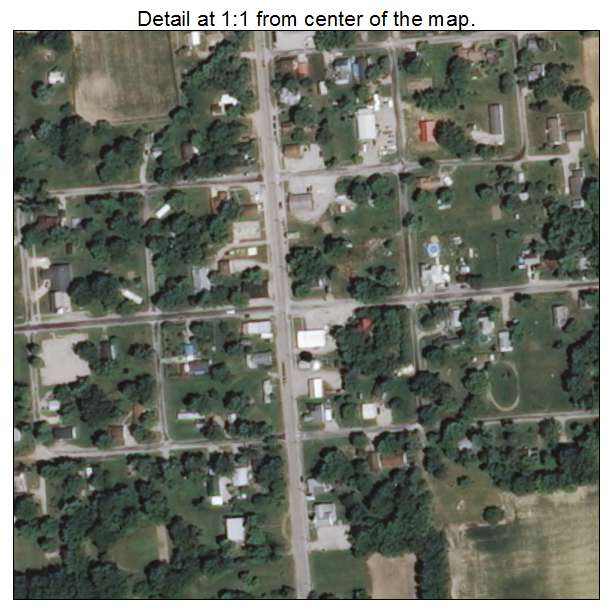 Willow Hill, Illinois aerial imagery detail