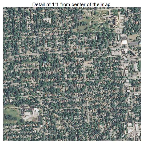 Wilmette, Illinois aerial imagery detail