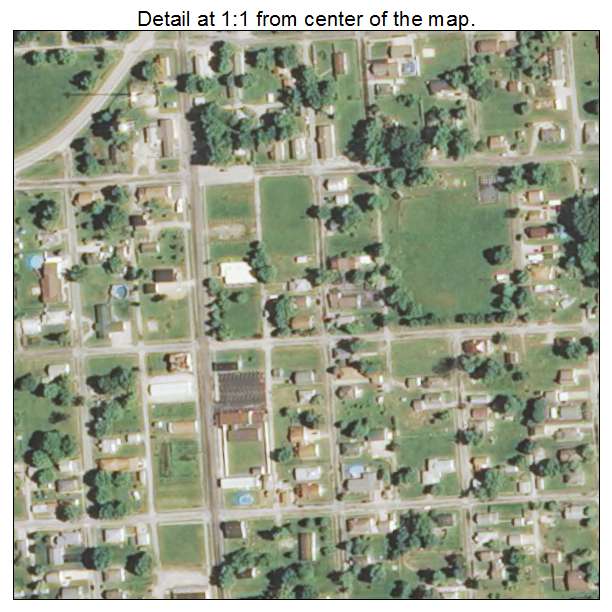 Wilsonville, Illinois aerial imagery detail