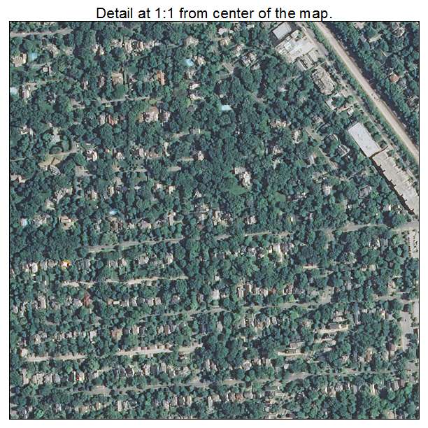 Winnetka, Illinois aerial imagery detail