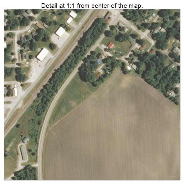 Witt, Illinois aerial imagery detail