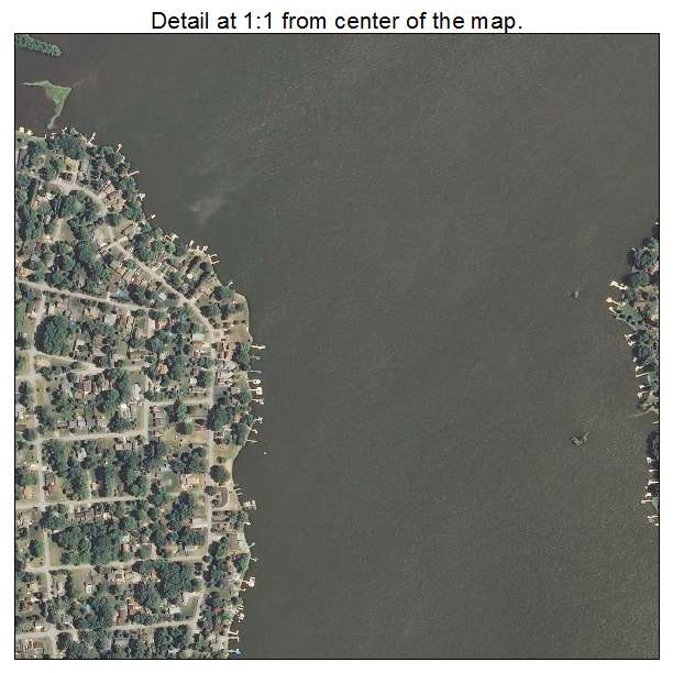 Wonder Lake, Illinois aerial imagery detail