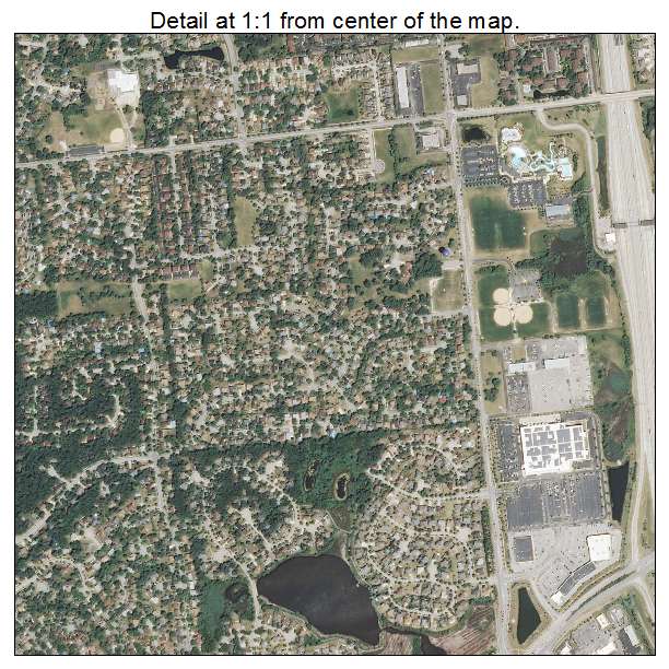 Woodridge, Illinois aerial imagery detail
