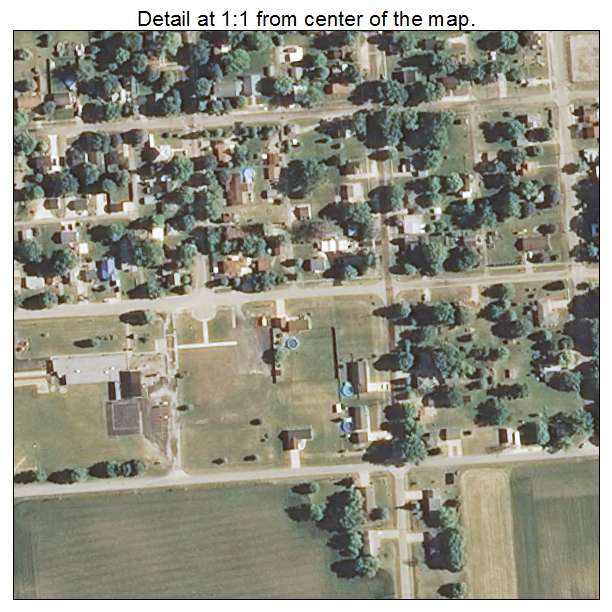 Wyanet, Illinois aerial imagery detail