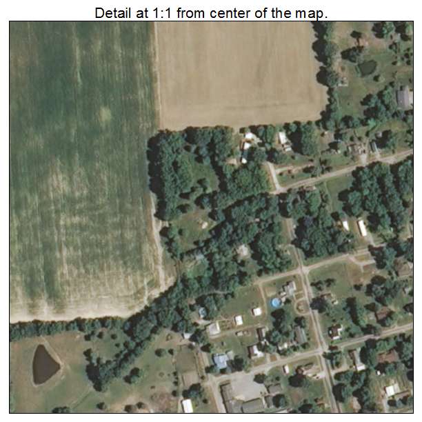 Xenia, Illinois aerial imagery detail