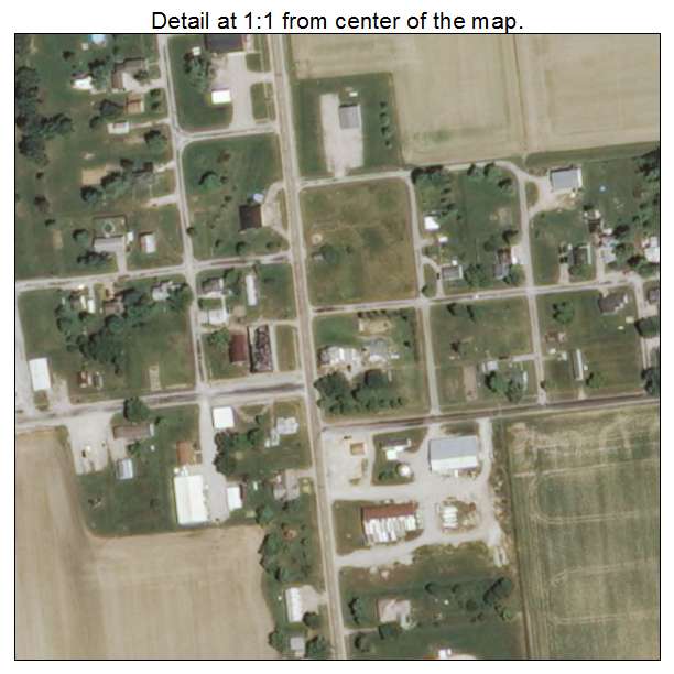 Yale, Illinois aerial imagery detail