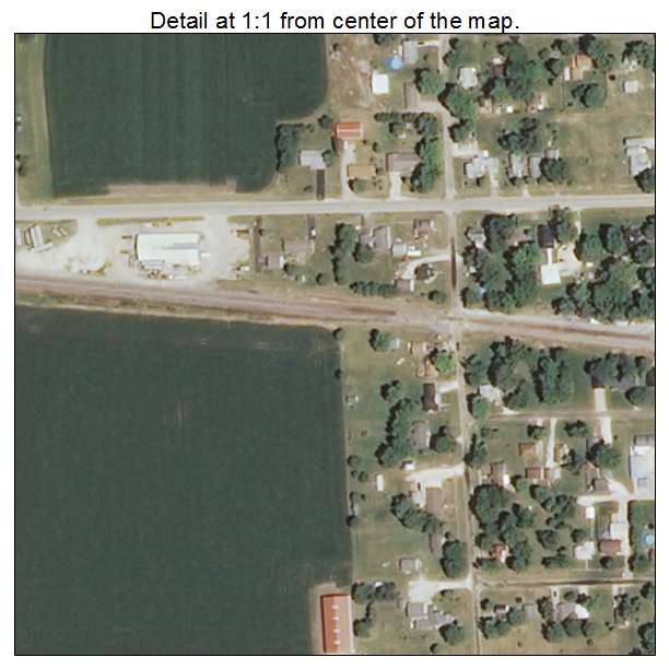 Yates City, Illinois aerial imagery detail