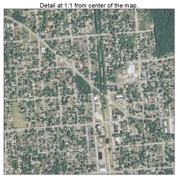 Zion, Illinois aerial imagery detail