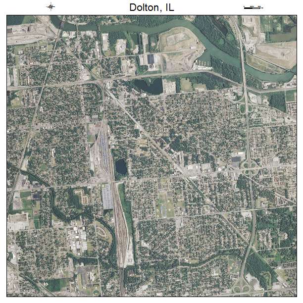 Dolton, IL air photo map