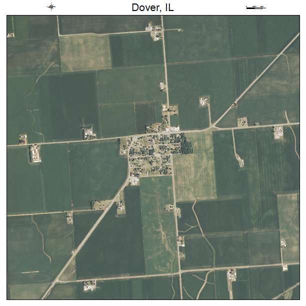 Dover, IL air photo map