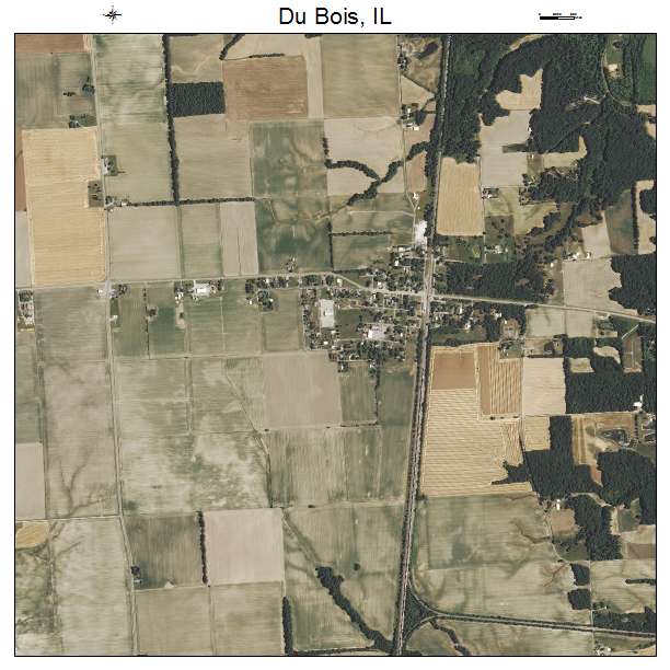 Du Bois, IL air photo map