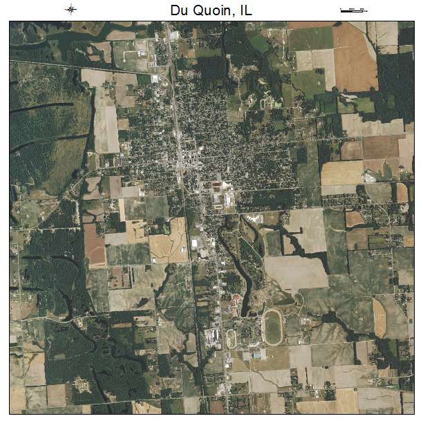 Du Quoin, IL air photo map