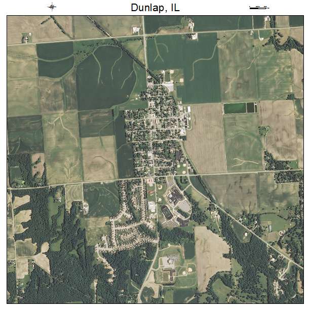 Dunlap, IL air photo map