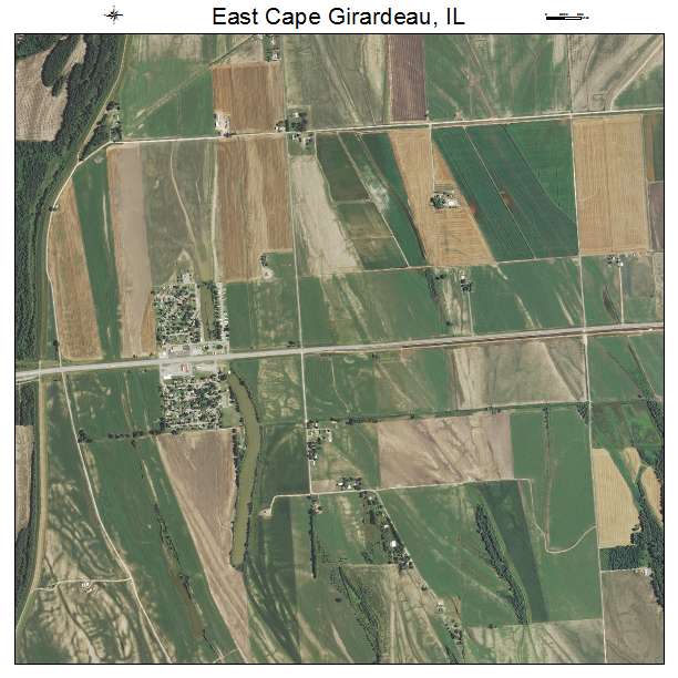 East Cape Girardeau, IL air photo map