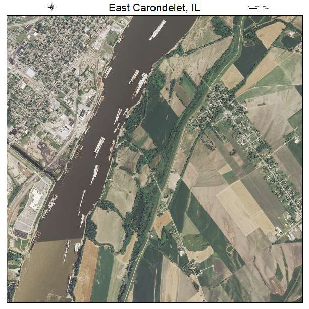 East Carondelet, IL air photo map