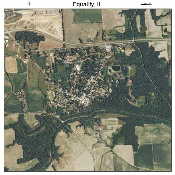 Equality, IL air photo map