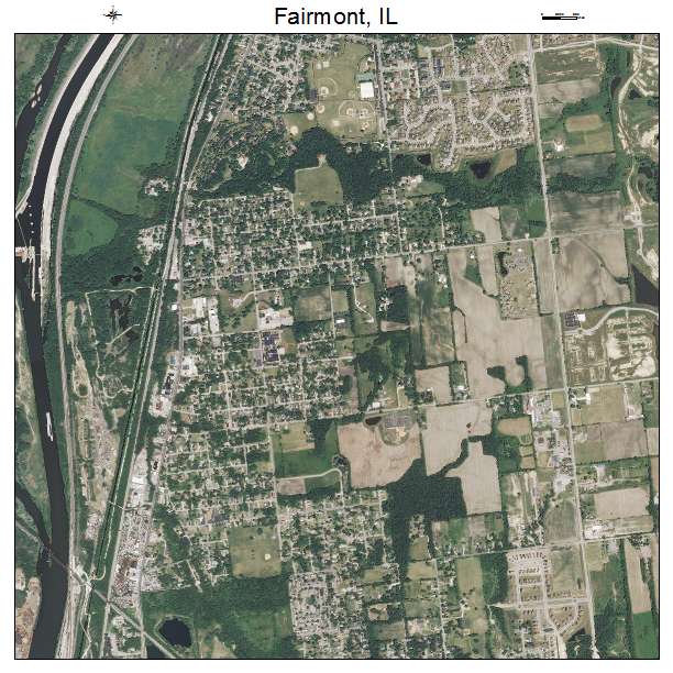 Fairmont, IL air photo map