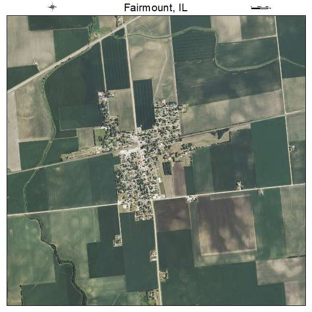 Fairmount, IL air photo map