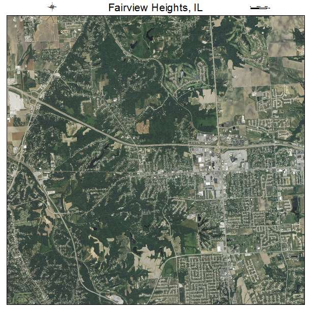 Fairview Heights, IL air photo map