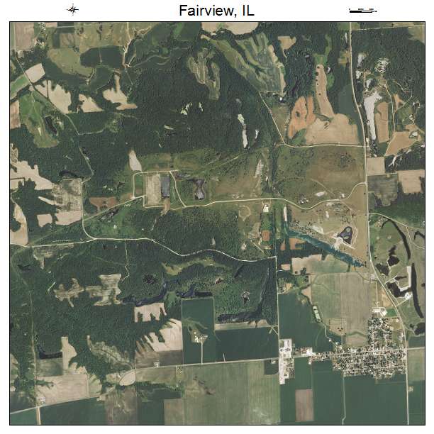 Fairview, IL air photo map