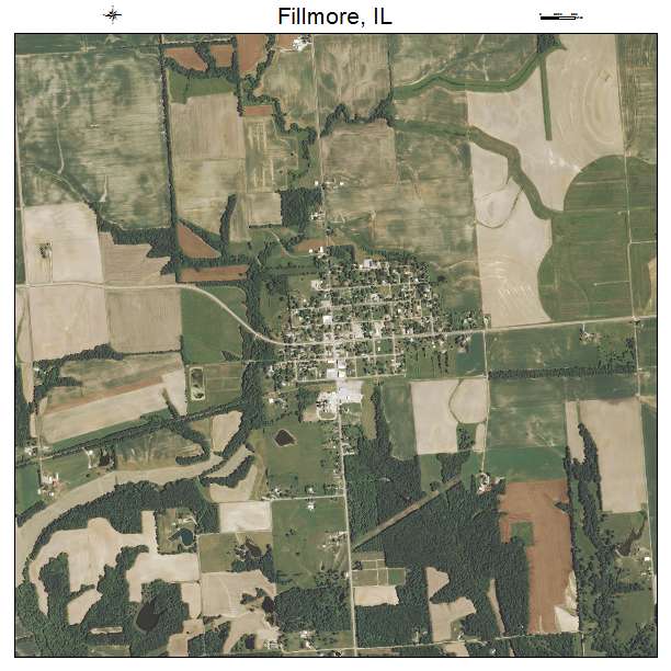 Fillmore, IL air photo map