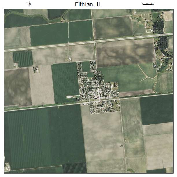 Fithian, IL air photo map