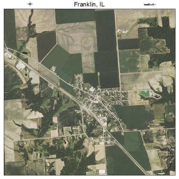 Franklin, IL air photo map