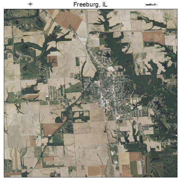 Freeburg, IL air photo map