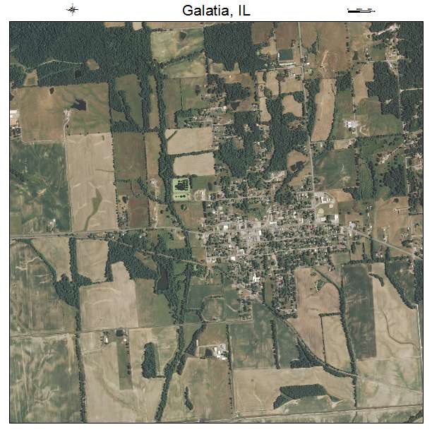 Galatia, IL air photo map