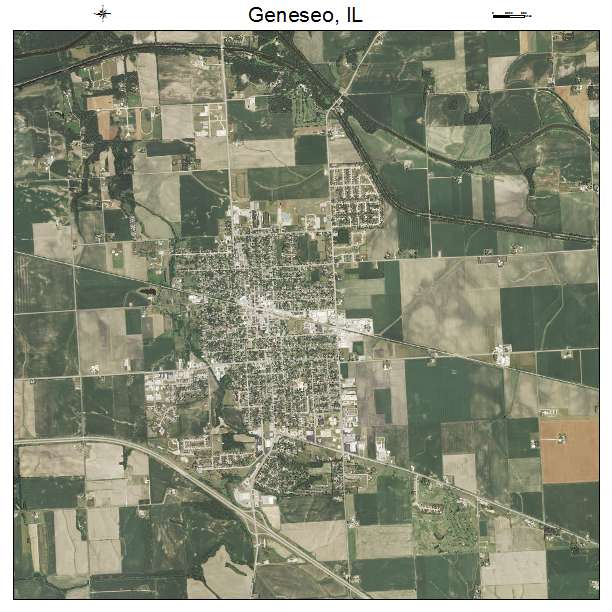 Geneseo, IL air photo map