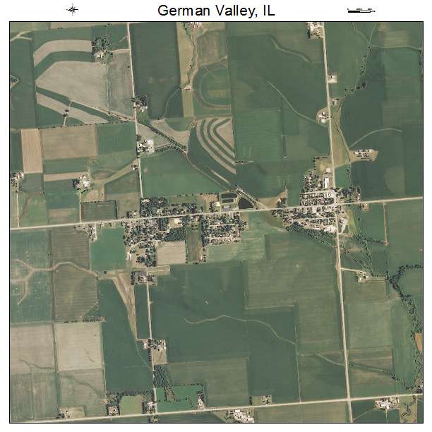 German Valley, IL air photo map