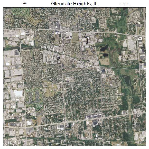 Glendale Heights, IL air photo map