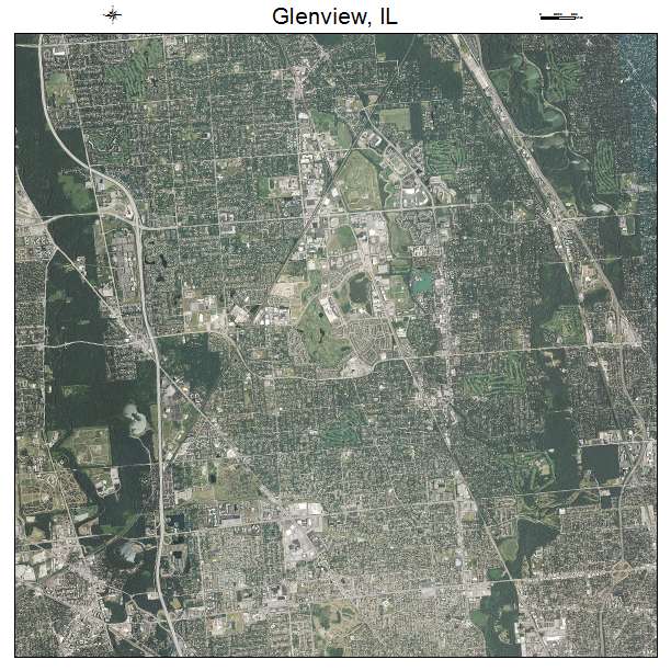 Glenview, IL air photo map