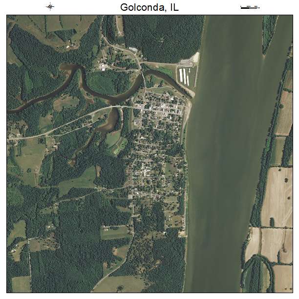 Golconda, IL air photo map