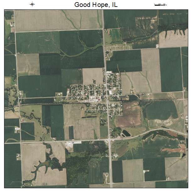 Good Hope, IL air photo map