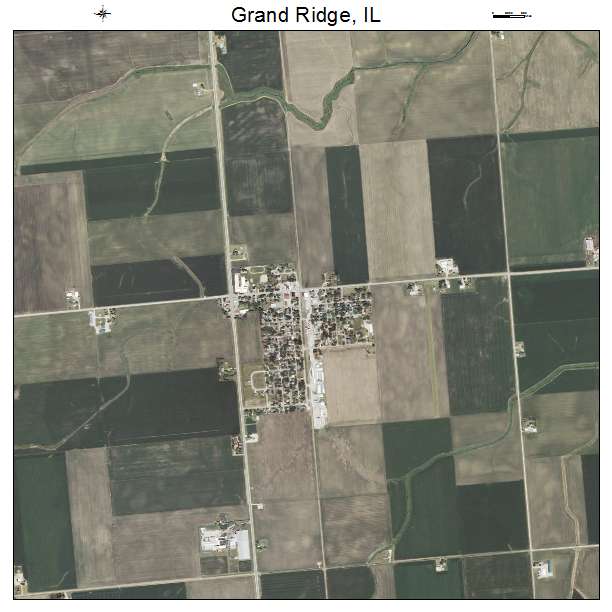 Grand Ridge, IL air photo map
