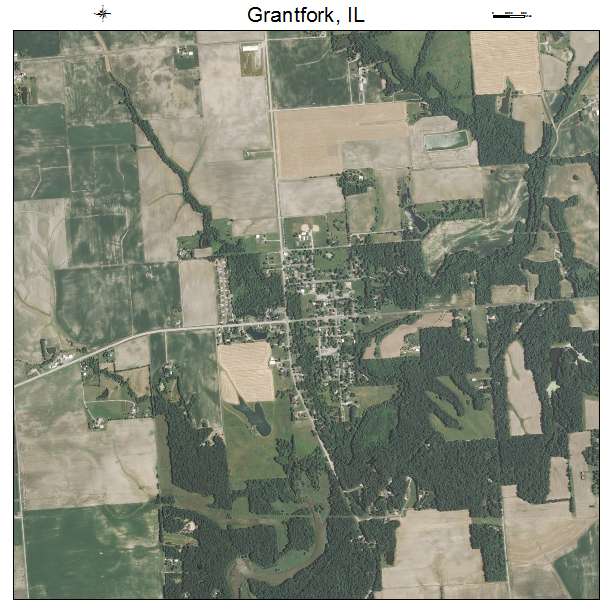 Grantfork, IL air photo map