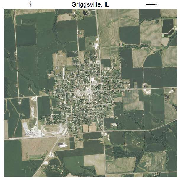 Griggsville, IL air photo map