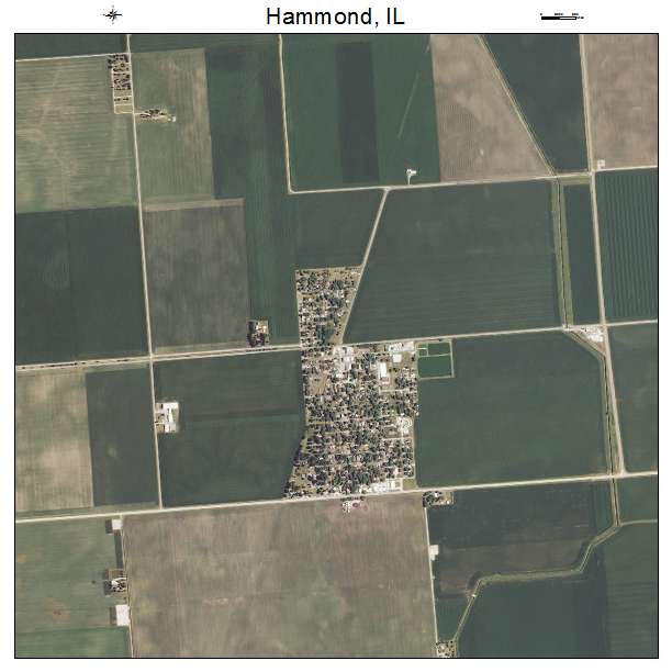 Hammond, IL air photo map