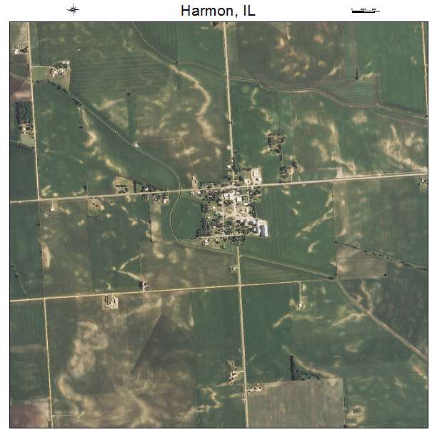 Harmon, IL air photo map