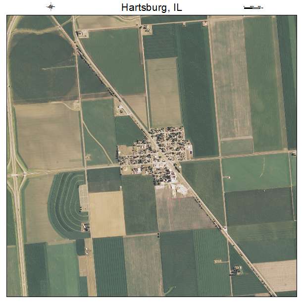 Hartsburg, IL air photo map