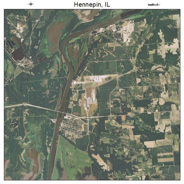 Hennepin, IL air photo map